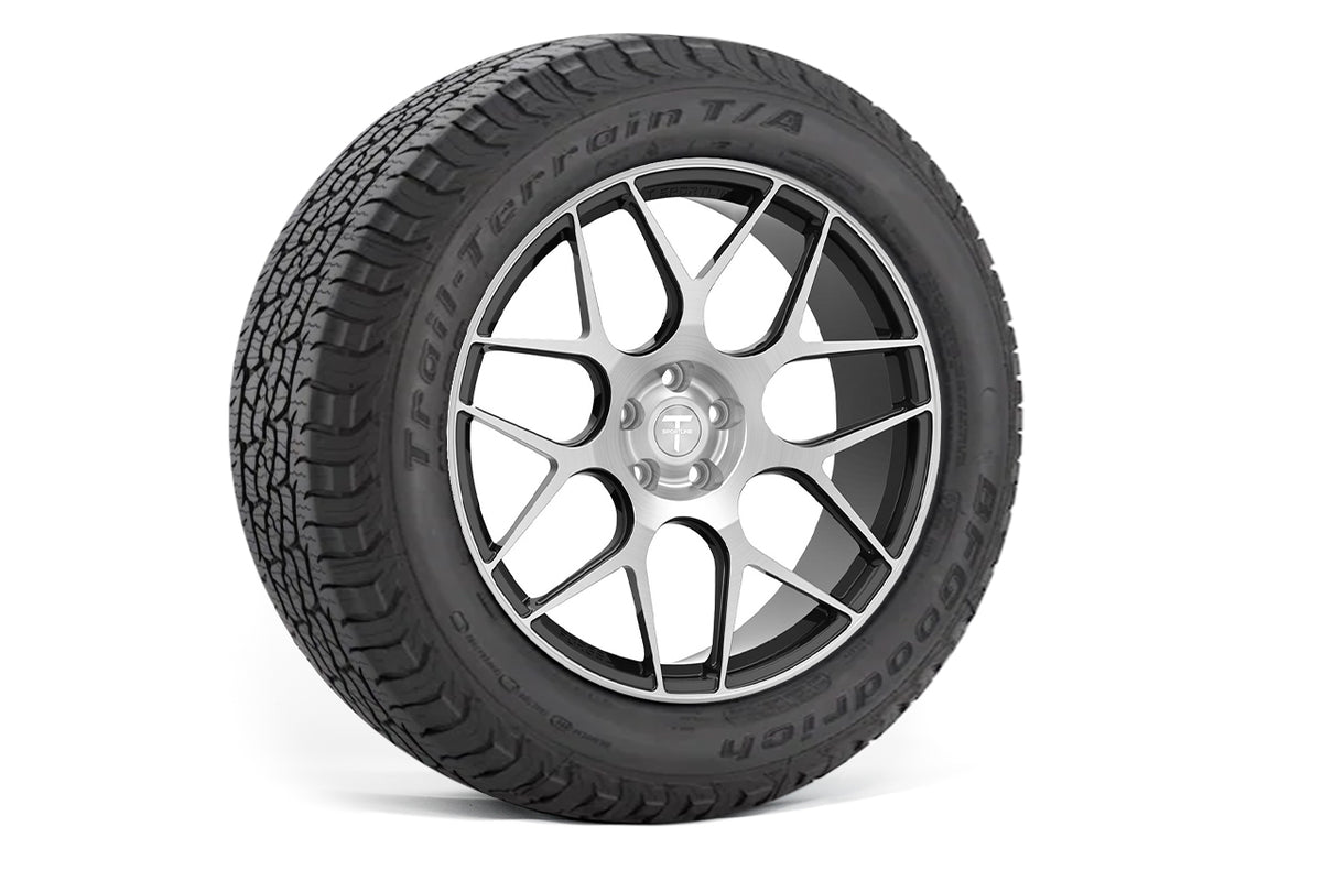 TXL117 18&quot; Tesla Model Y Fully Forged Lightweight Tesla Overland Wheel and Tire Package (Set of 4)