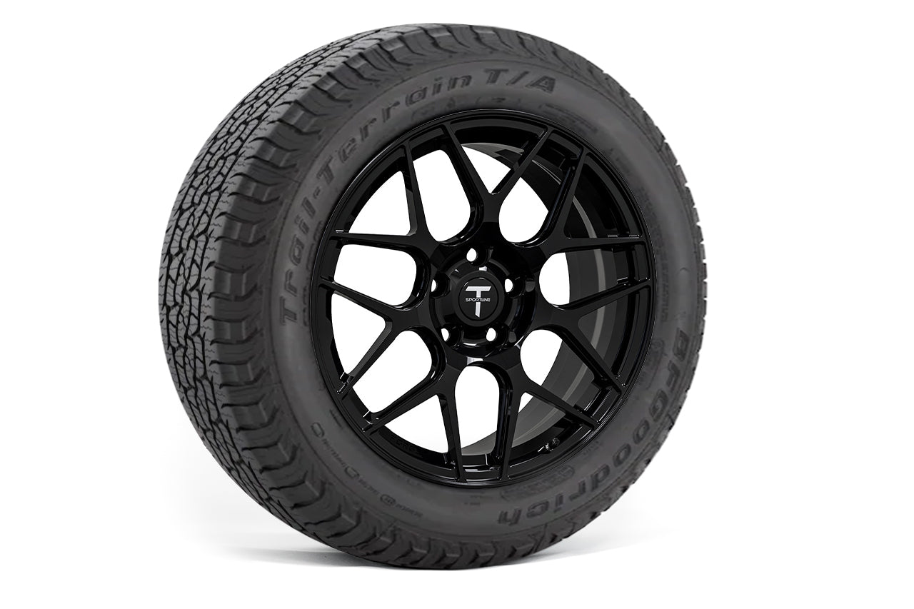 TXL117 18" Tesla Model Y Fully Forged Lightweight Tesla Overland Wheel and Tire Package (Set of 4)