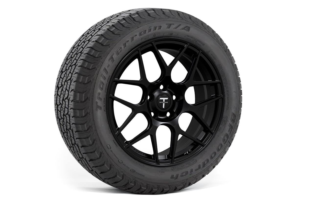 TXL117 18" Tesla Model Y Fully Forged Lightweight Tesla Overland Wheel and Tire Package (Set of 4)
