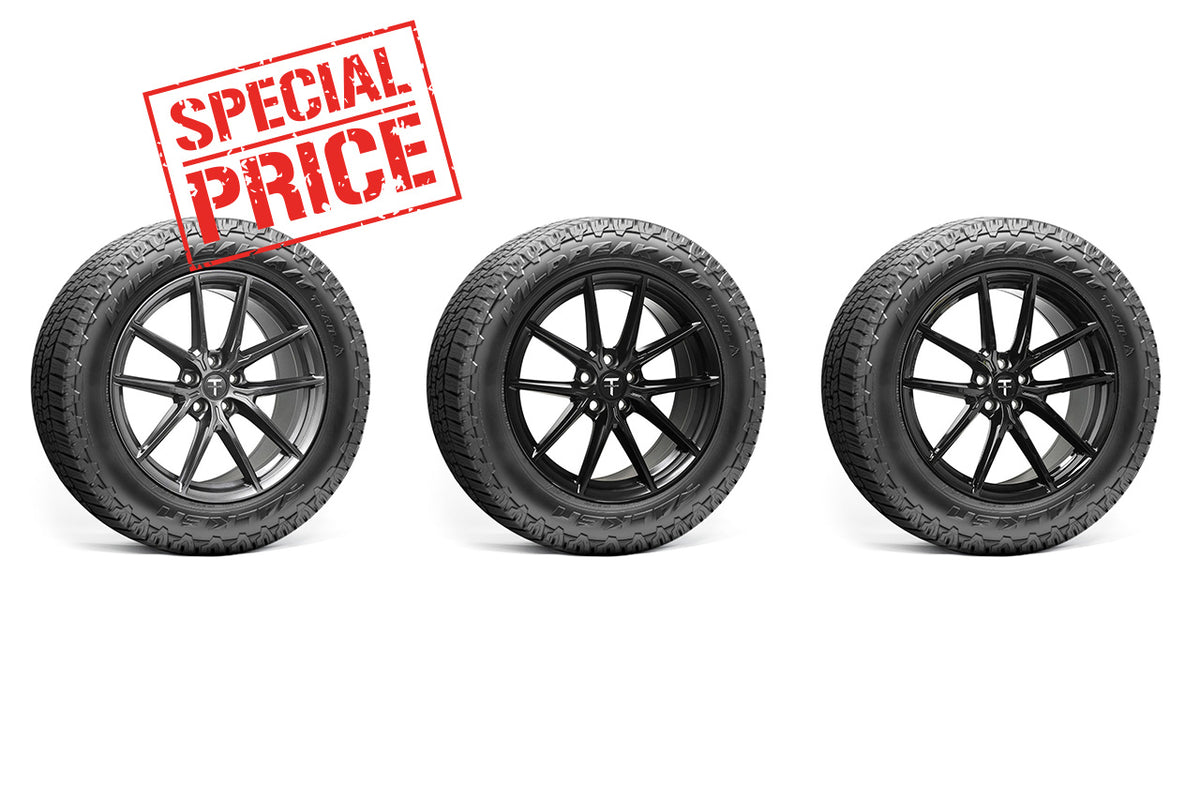 Tesla Model Y TSF 19&quot; Overland Adventure Wheel and Tire Package (Set of 4) Open Box Special!