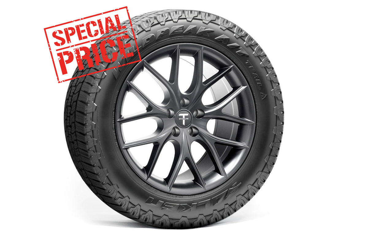 Tesla Model Y TSR 19&quot; Overland Adventure Wheel and Tire Package (Set of 4) Open Box Special!