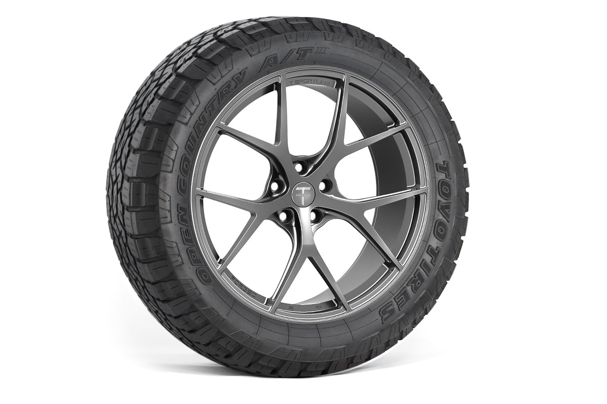 TXL115 18&quot; Tesla Model Y Fully Forged Lightweight Tesla Overland Wheel and Tire Package (Set of 4)