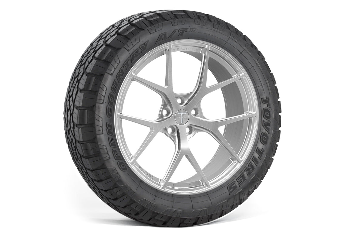 TXL115 18&quot; Tesla Model Y Fully Forged Lightweight Tesla Overland Wheel and Tire Package (Set of 4)