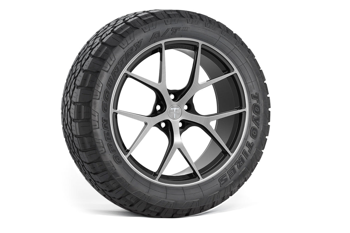 TXL115 18&quot; Tesla Model Y Fully Forged Lightweight Tesla Overland Wheel and Tire Package (Set of 4)