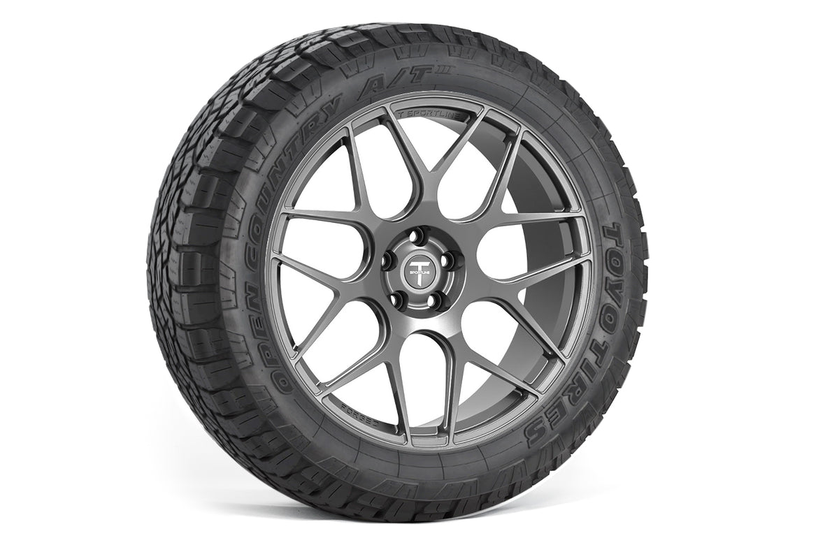 TXL117 18&quot; Tesla Model Y Fully Forged Lightweight Tesla Overland Wheel and Tire Package (Set of 4)