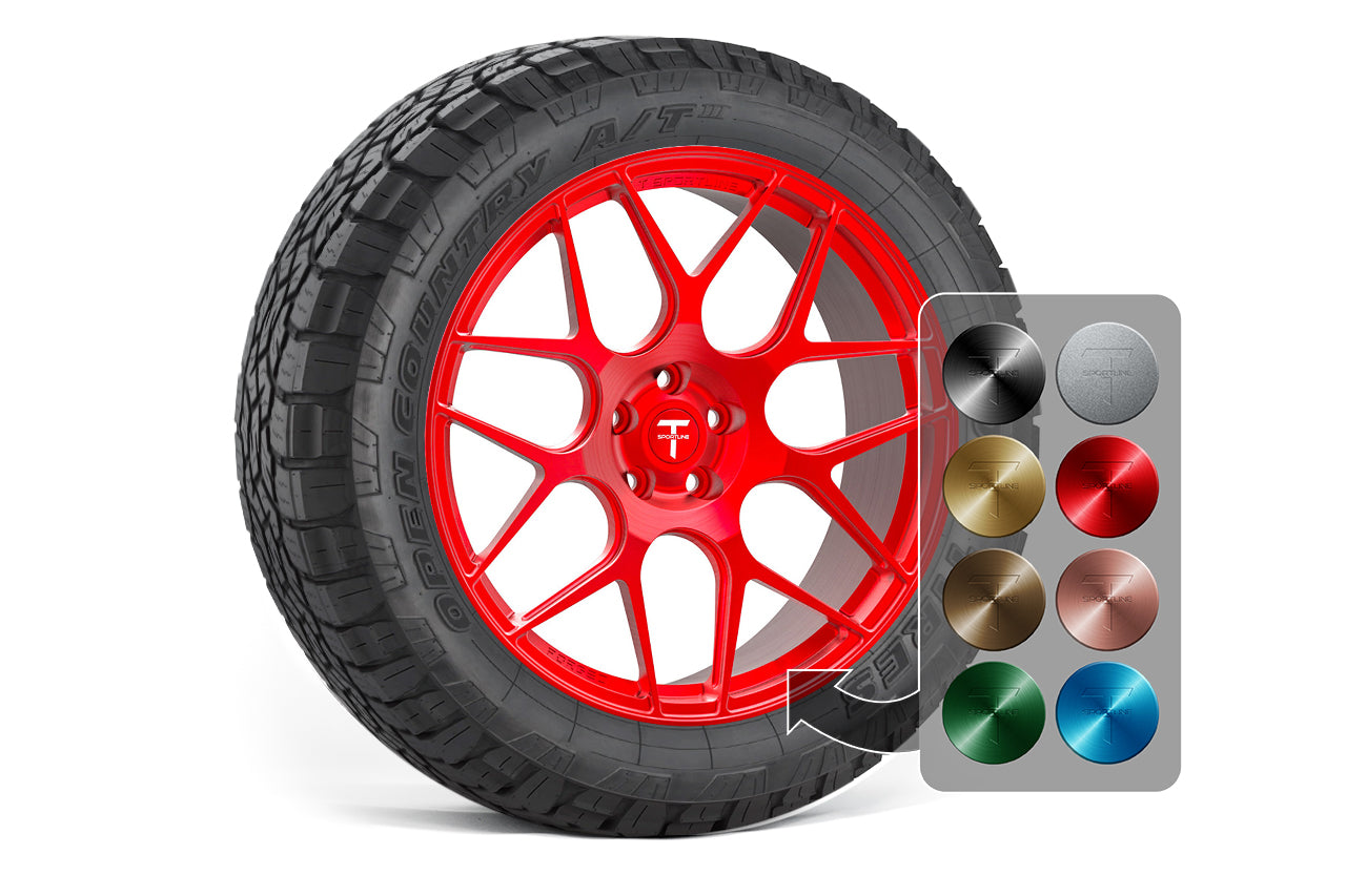 TXL117 18" Tesla Model Y Fully Forged Lightweight Tesla Overland Wheel and Tire Package (Set of 4)