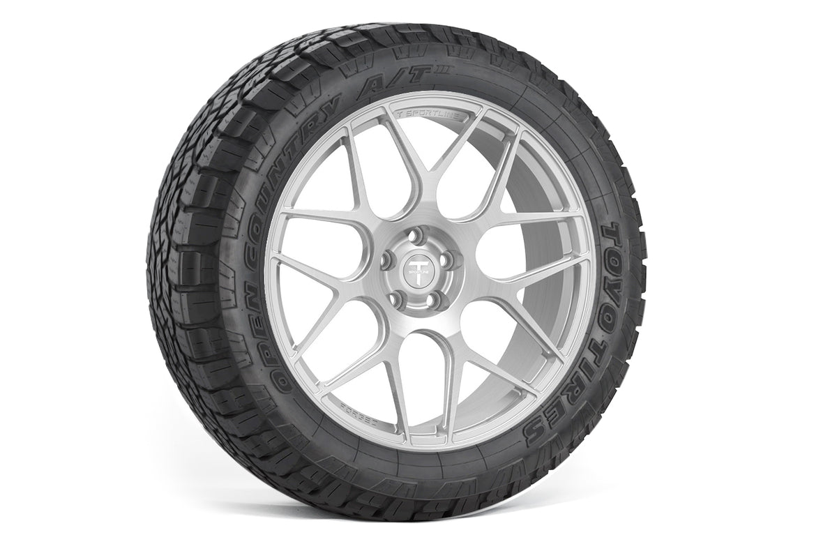 TXL117 18&quot; Tesla Model Y Fully Forged Lightweight Tesla Overland Wheel and Tire Package (Set of 4)