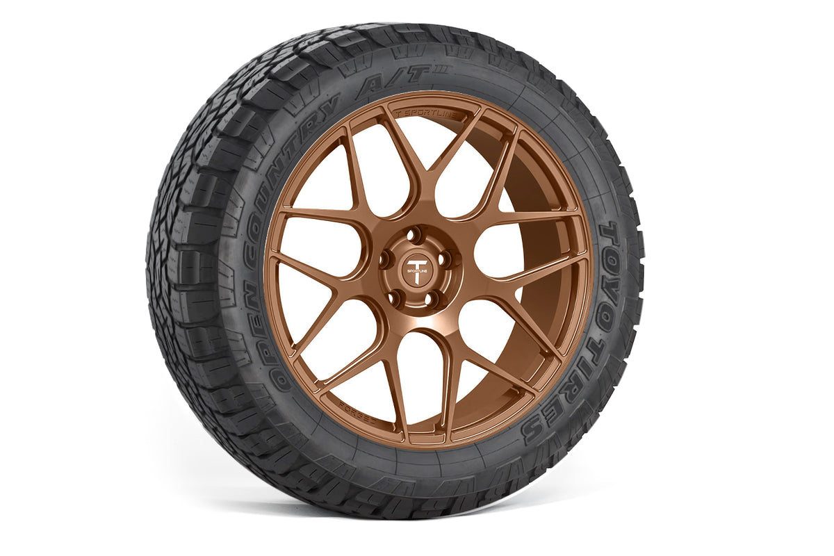 TXL117 18&quot; Tesla Model Y Fully Forged Lightweight Tesla Overland Wheel and Tire Package (Set of 4)