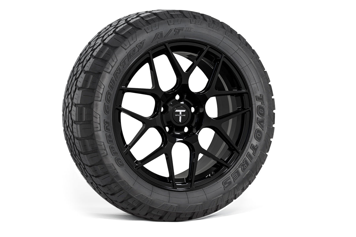 TXL117 18&quot; Tesla Model Y Fully Forged Lightweight Tesla Overland Wheel and Tire Package (Set of 4)