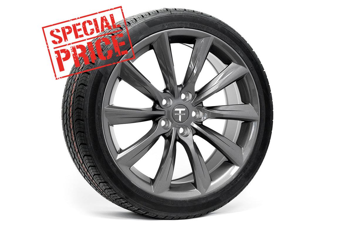 Tesla Model Y TST 19&quot; Wheel and Tire Package (Set of 4) Open Box Special!