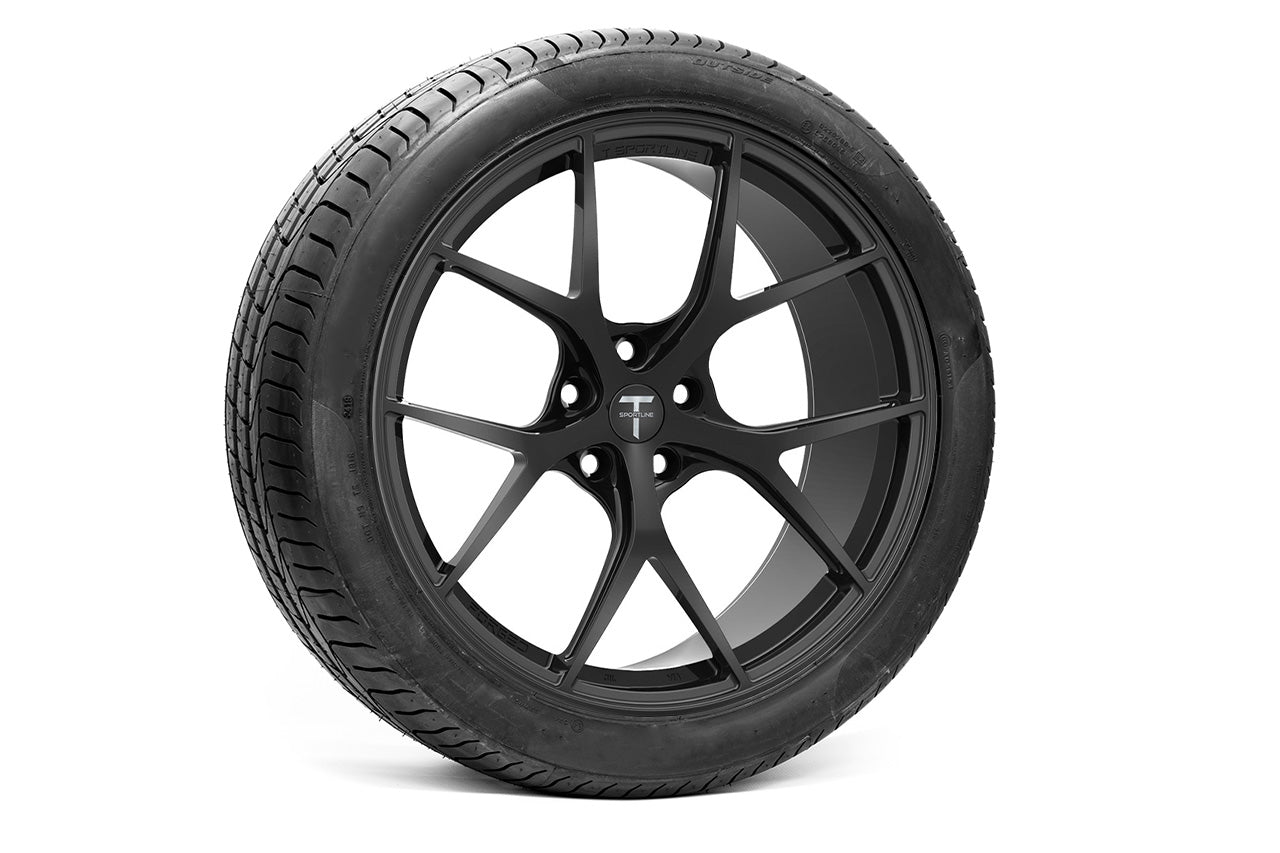 Tesla Model Y TXL115 20" Fully Forged Lightweight Tesla Wheel and Tire Package (Set of 4) Open Box Special!