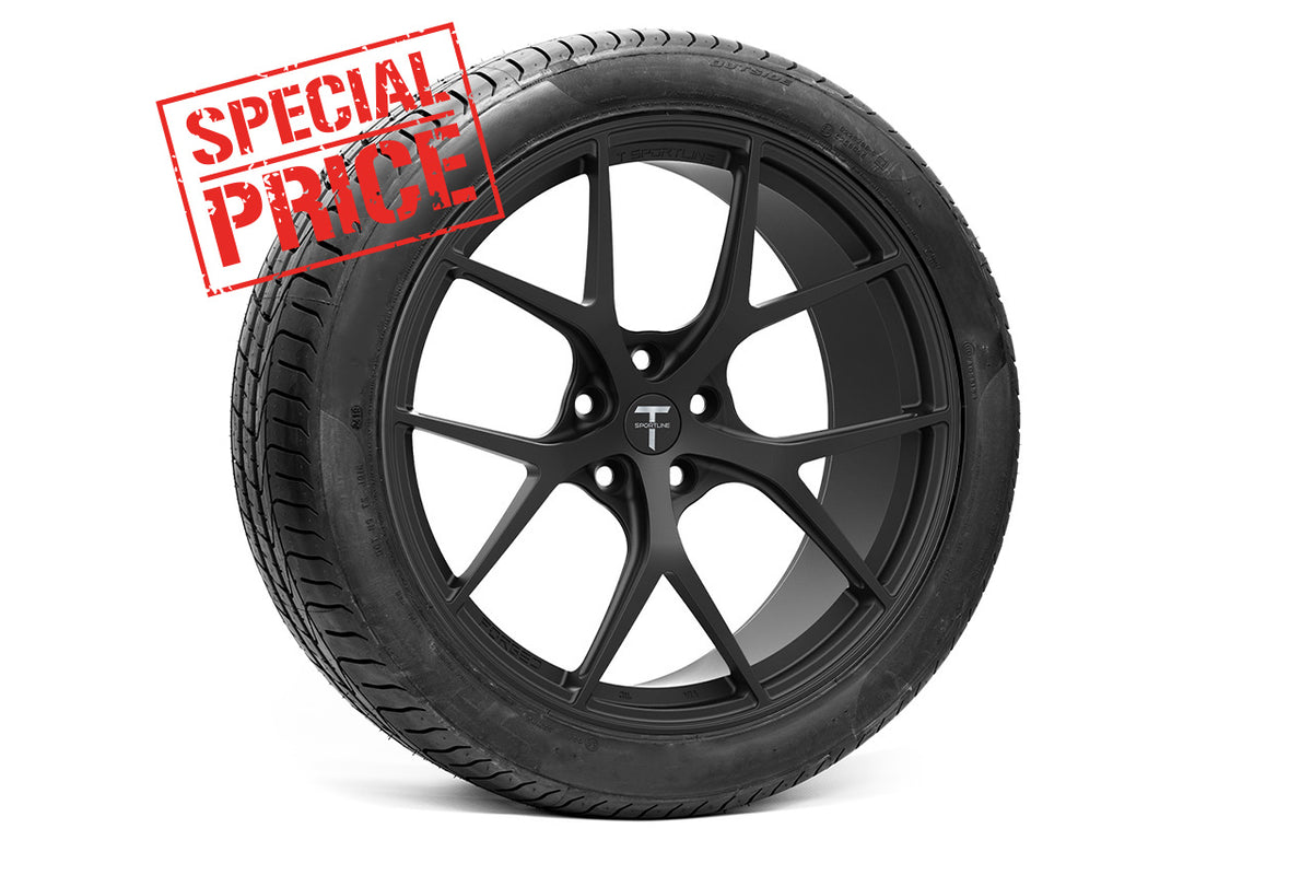 Tesla Model Y TXL115 20&quot; Fully Forged Lightweight Tesla Wheel and Tire Package (Set of 4) Open Box Special!