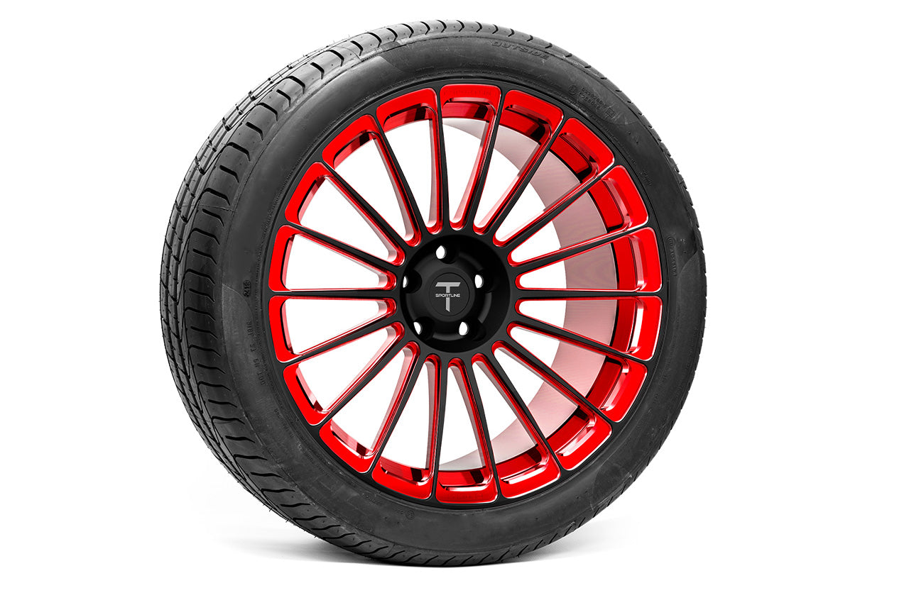 TS118 20" Tesla Model S Long Range & Plaid Wheel and Tire Package (Set of 4)