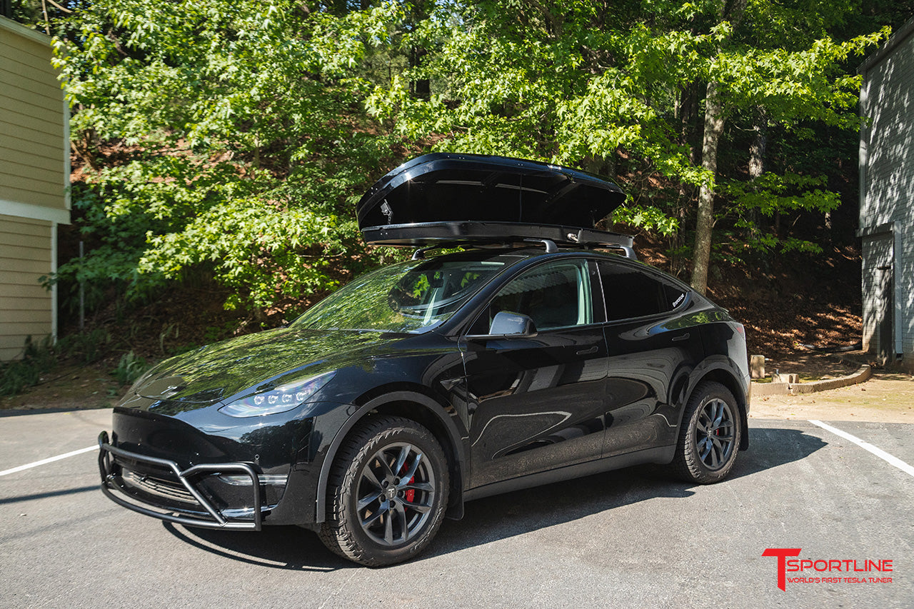 Yakima GrandTour Lo Premium High Gloss Low Profile Roof Top Cargo Box for Tesla Model 3 / Y / S