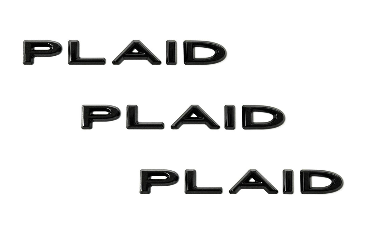 Tesla PLAID Script Badge Trunk Emblem
