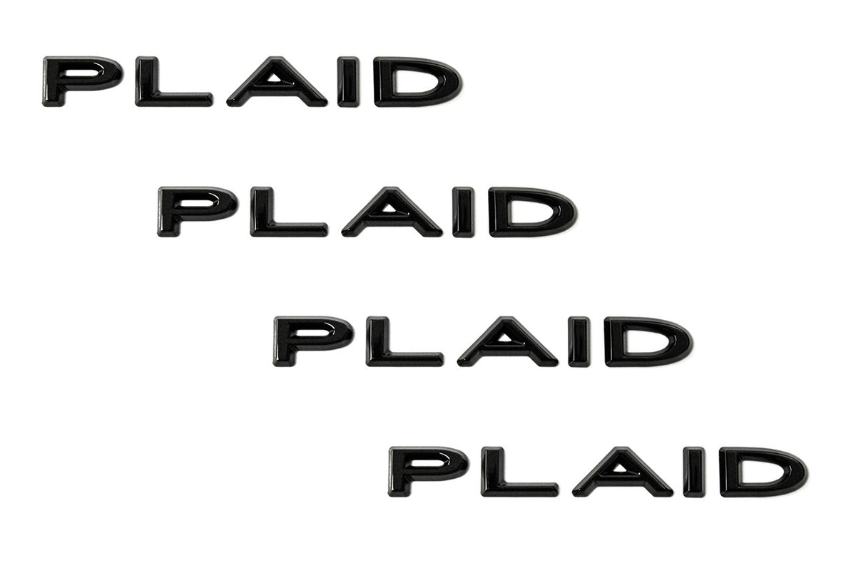 Tesla PLAID Logo Badge Trunk Emblem