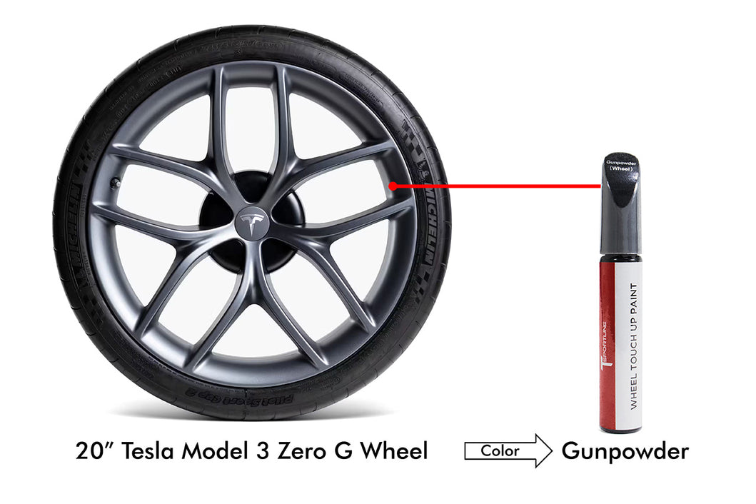 Black Anodized Aluminum Tesla Tire TPMS Air Valve Stem Caps, Set of 4 - T  Sportline - Tesla Model S, 3, X & Y Accessories