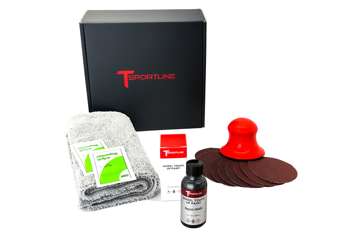 T Sportline Tesla Wheel Touch Up Paint &amp; DIY Curb Rash Repair Kits