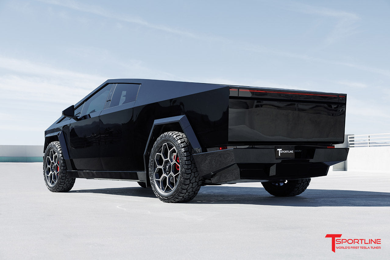 CT7 22" Tesla Cybertruck Fully Forged Lightweight Tesla Wheel and Tire Package (Set of 4)