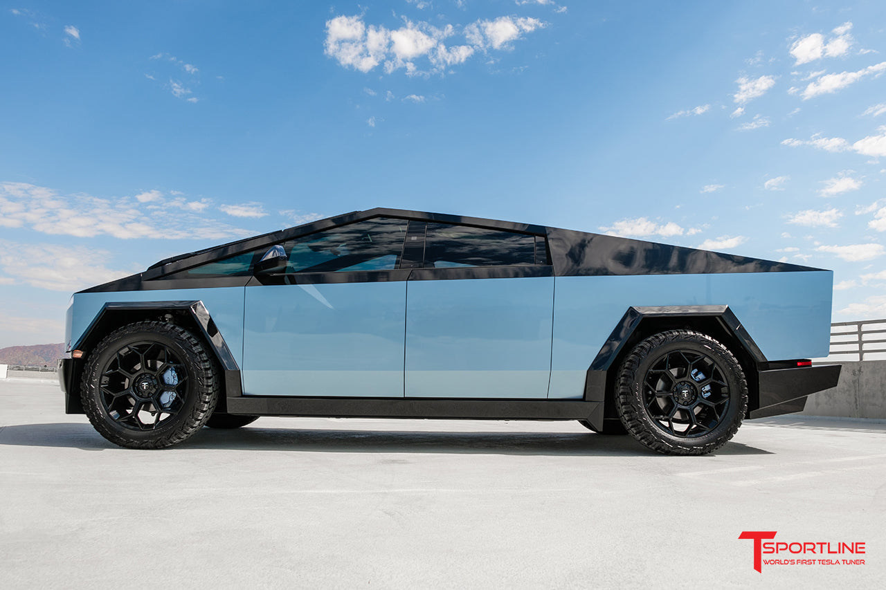 CT7 22" Tesla Cybertruck Fully Forged Lightweight Tesla Wheel and Tire Package (Set of 4)