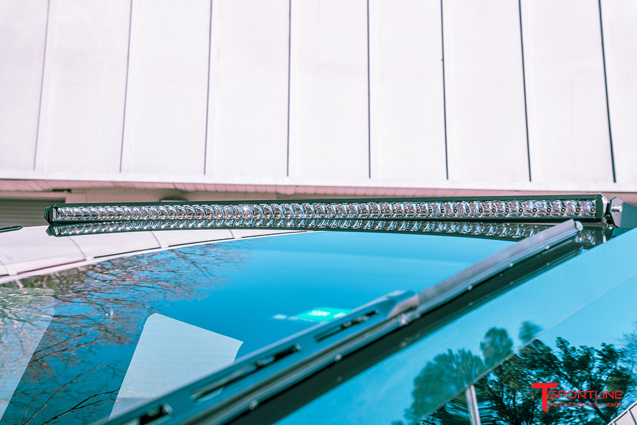 Tesla Cybertruck 50" LED Off Road Light Bar with Roof Top Quick Disconnect Kit