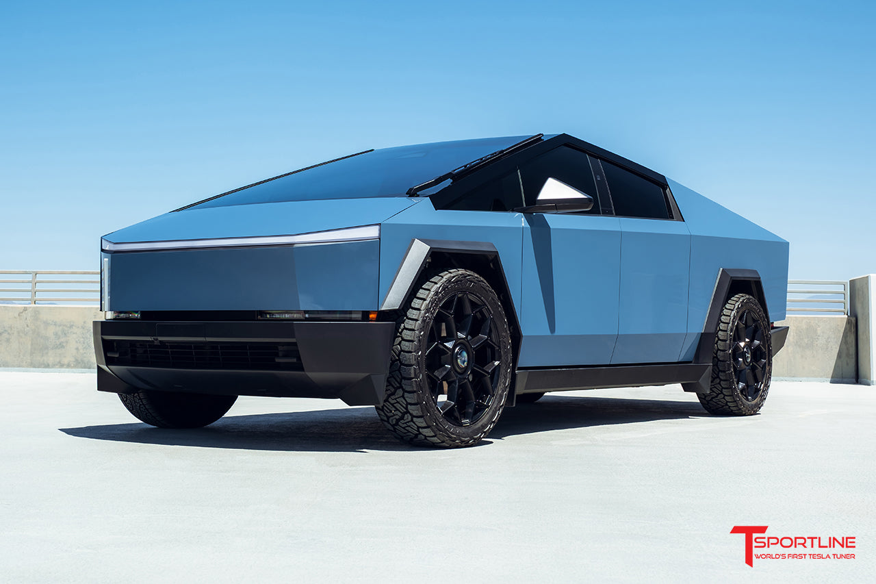tmaxx-gloss-seabreeze-blue-tesla-cybertruck-24-inch-aftermarket-wheels-satin-black-tc8-wm-1