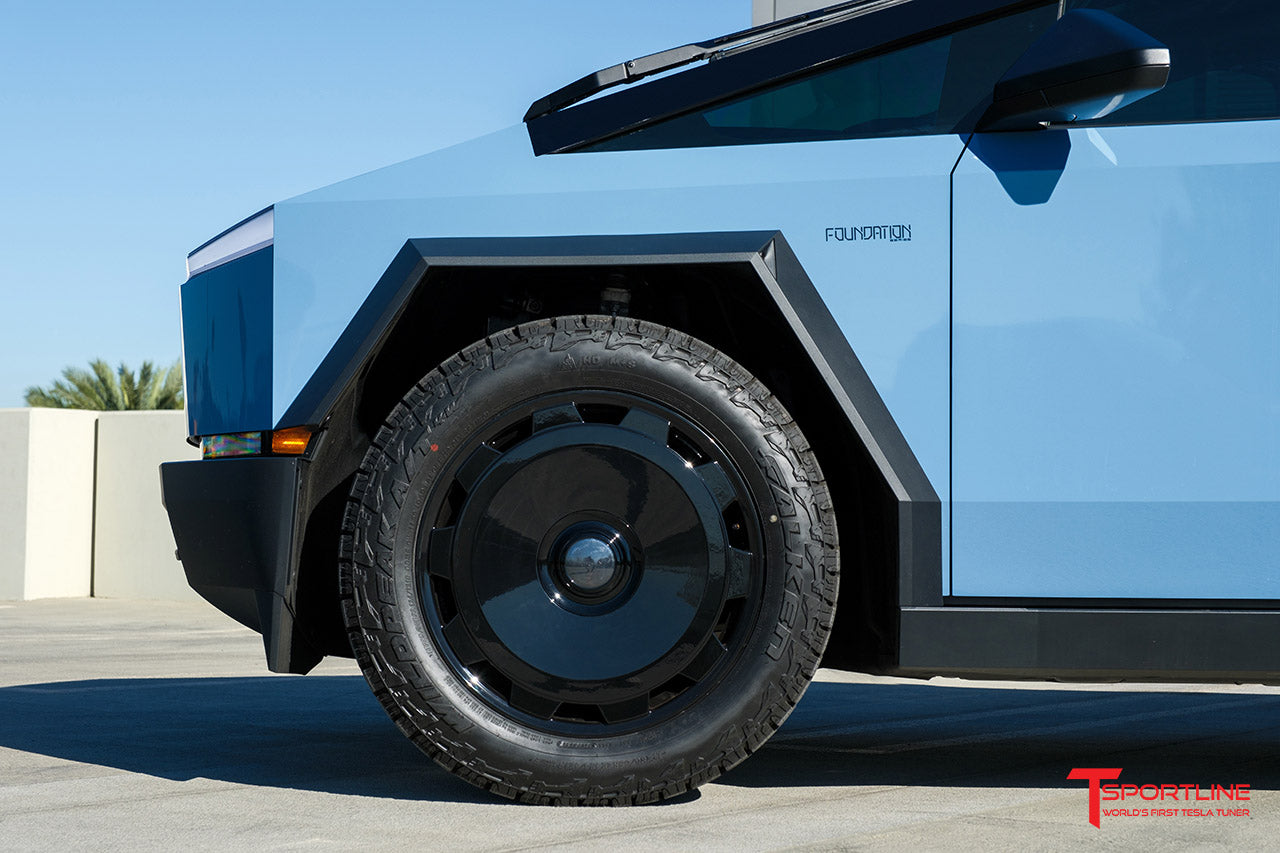 CTM 22" Tesla Cybertruck Fully Forged Monoblock Tesla Wheel and Tire Package (Set of 4)