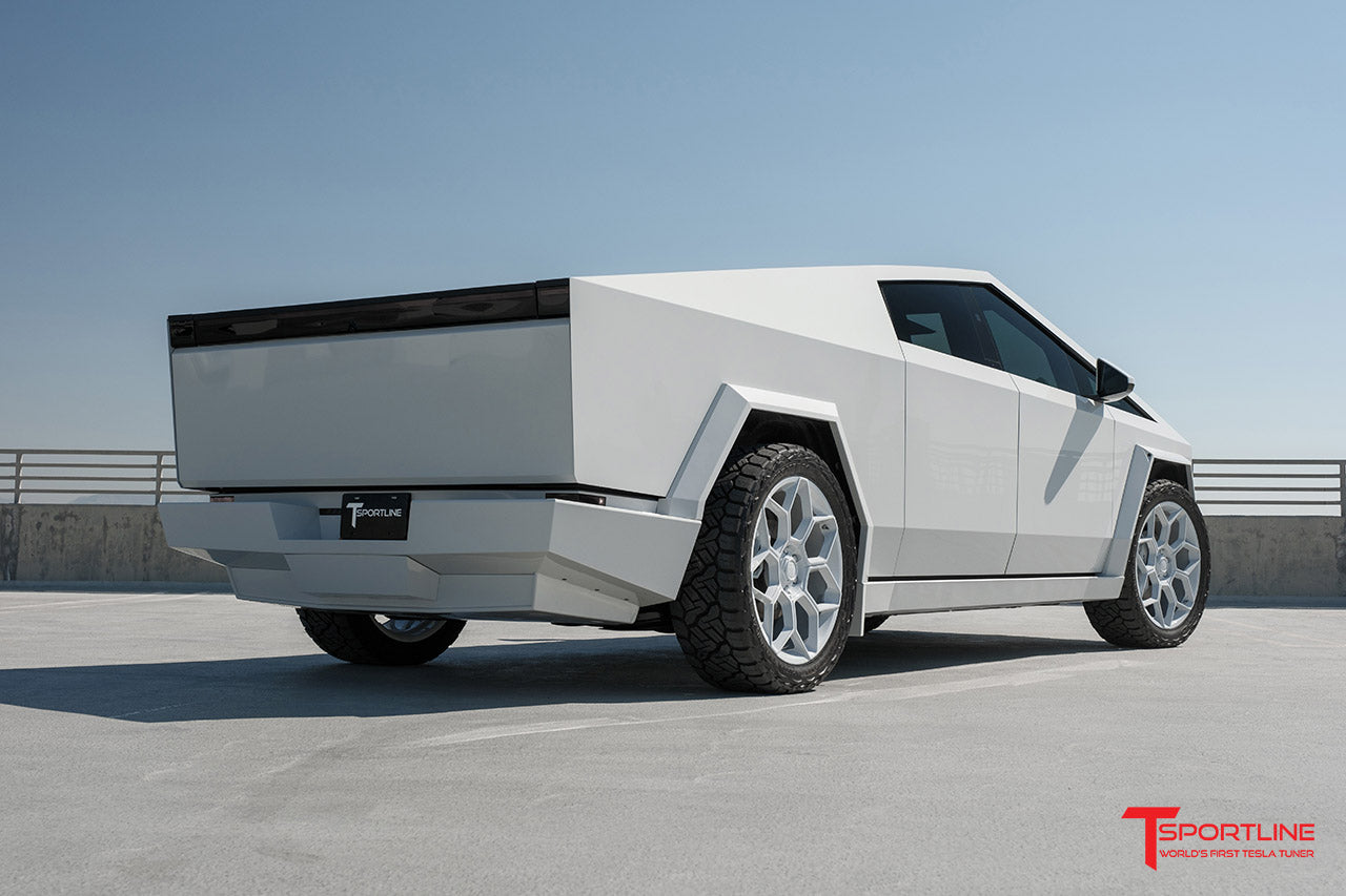 Super Saver! Tesla Cybertruck CT7 24" Fully Forged Lightweight Tesla Wheel and Tire Package (Set of 4)