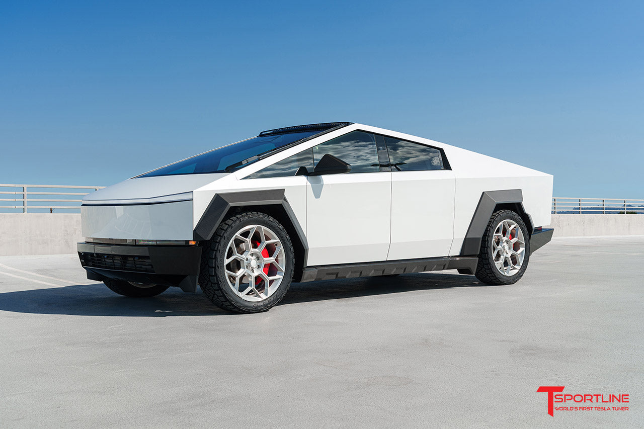 CT7 24" Tesla Cybertruck Fully Forged Lightweight Tesla Wheel and Tire Package (Set of 4)