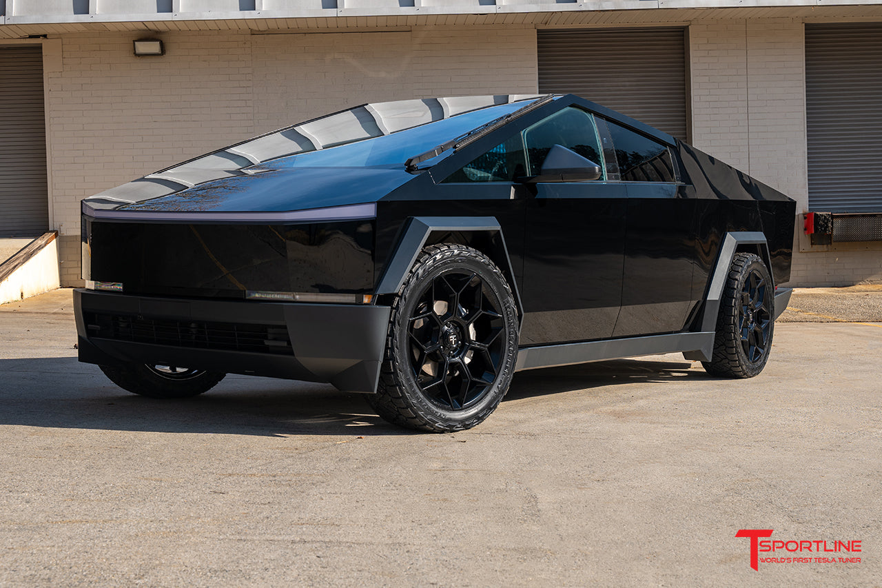 Super Saver! Tesla Cybertruck CT7 24" Fully Forged Lightweight Tesla Wheel and Tire Package (Set of 4)