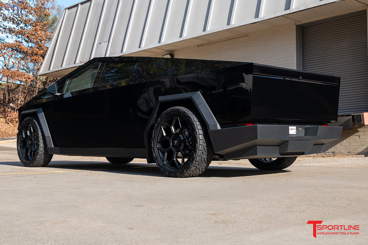 Super Saver! Tesla Cybertruck CT7 24" Fully Forged Lightweight Tesla Wheel and Tire Package (Set of 4)