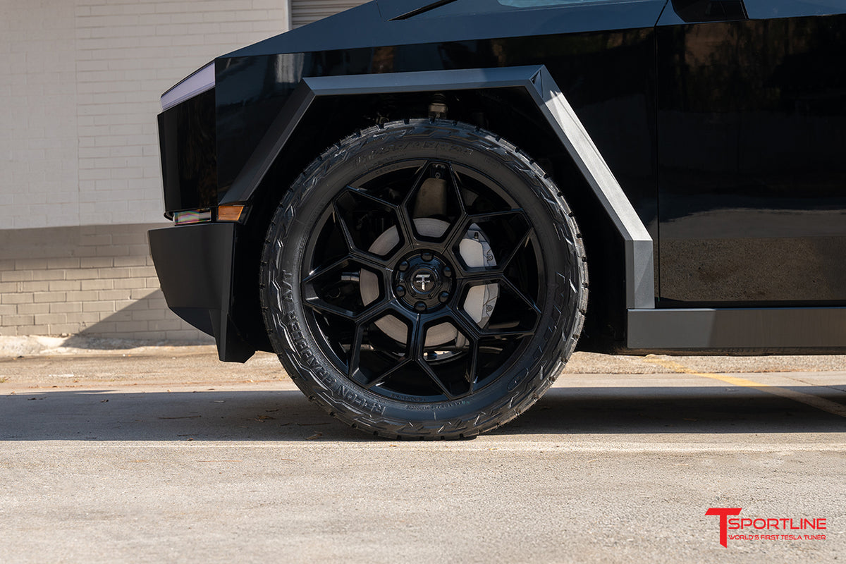 CT7 24&quot; Tesla Cybertruck Fully Forged Lightweight Tesla Wheel and Tire Package (Set of 4)