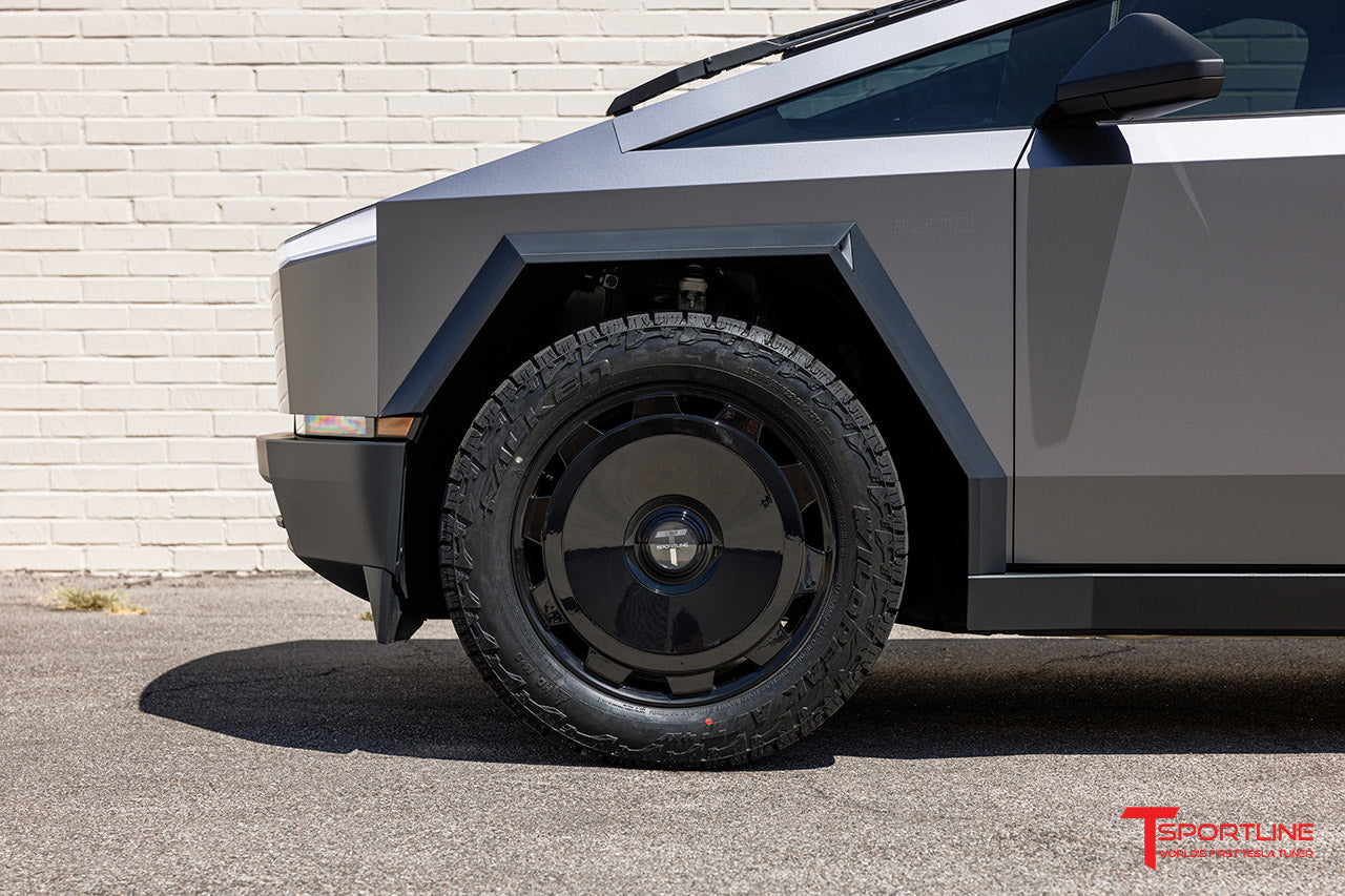 CTM 22" Tesla Cybertruck Fully Forged Monoblock Tesla Wheel and Tire Package (Set of 4)