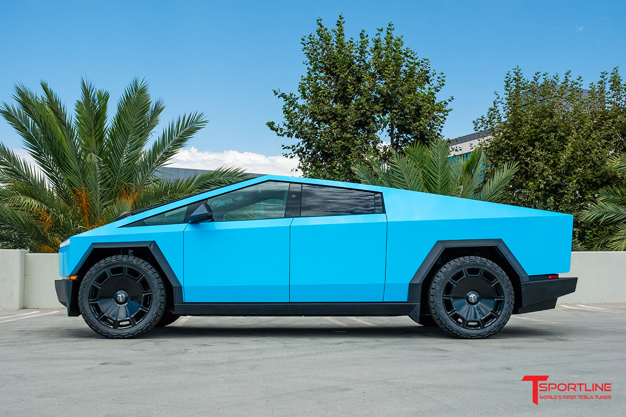 CT10 24" Tesla Cybertruck Fully Forged Monoblock Tesla Wheel and Tire Package (Set of 4)