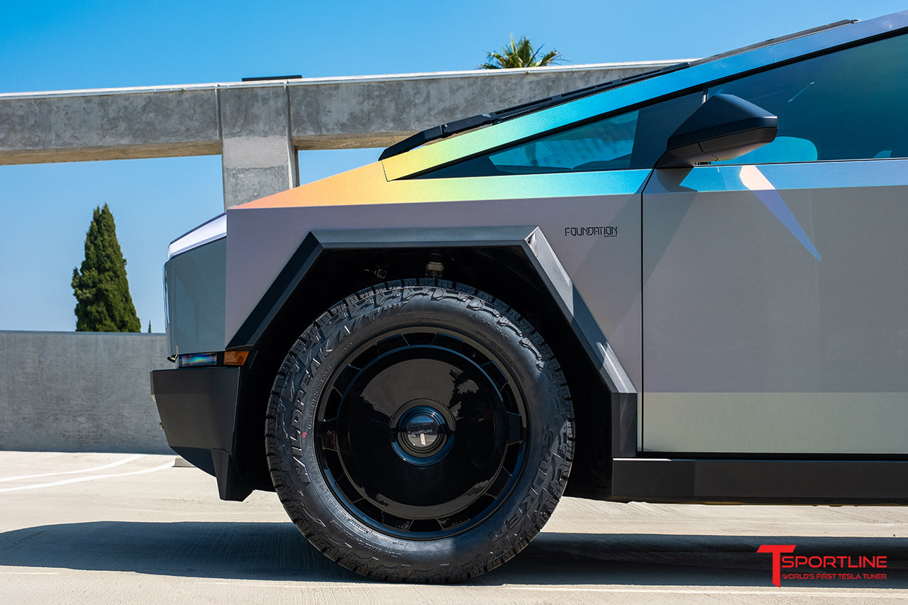 CTM 22" Tesla Cybertruck Fully Forged Monoblock Tesla Wheel and Tire Package (Set of 4)