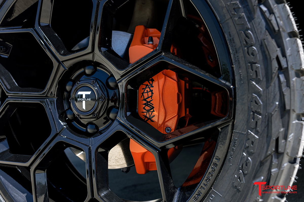 Tesla Cybertruck Brake Caliper Color Change (Custom Painted)