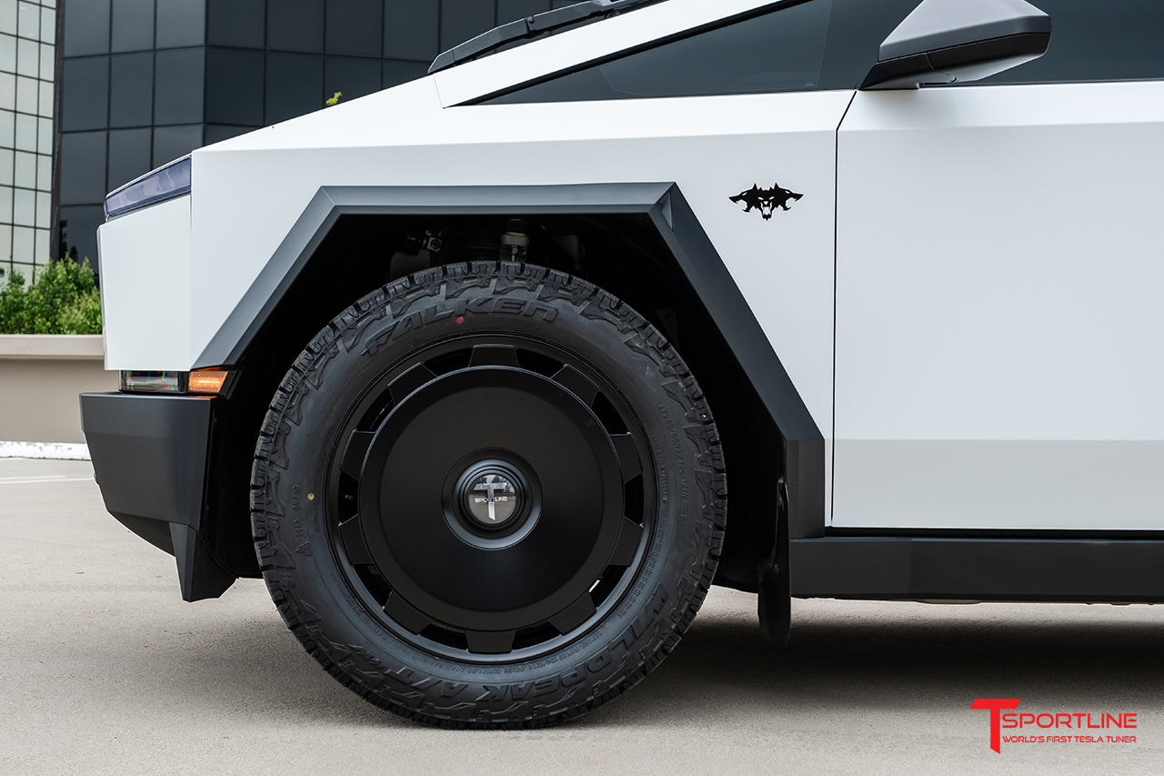 CTM 22" Tesla Cybertruck Fully Forged Monoblock Tesla Wheel and Tire Package (Set of 4)