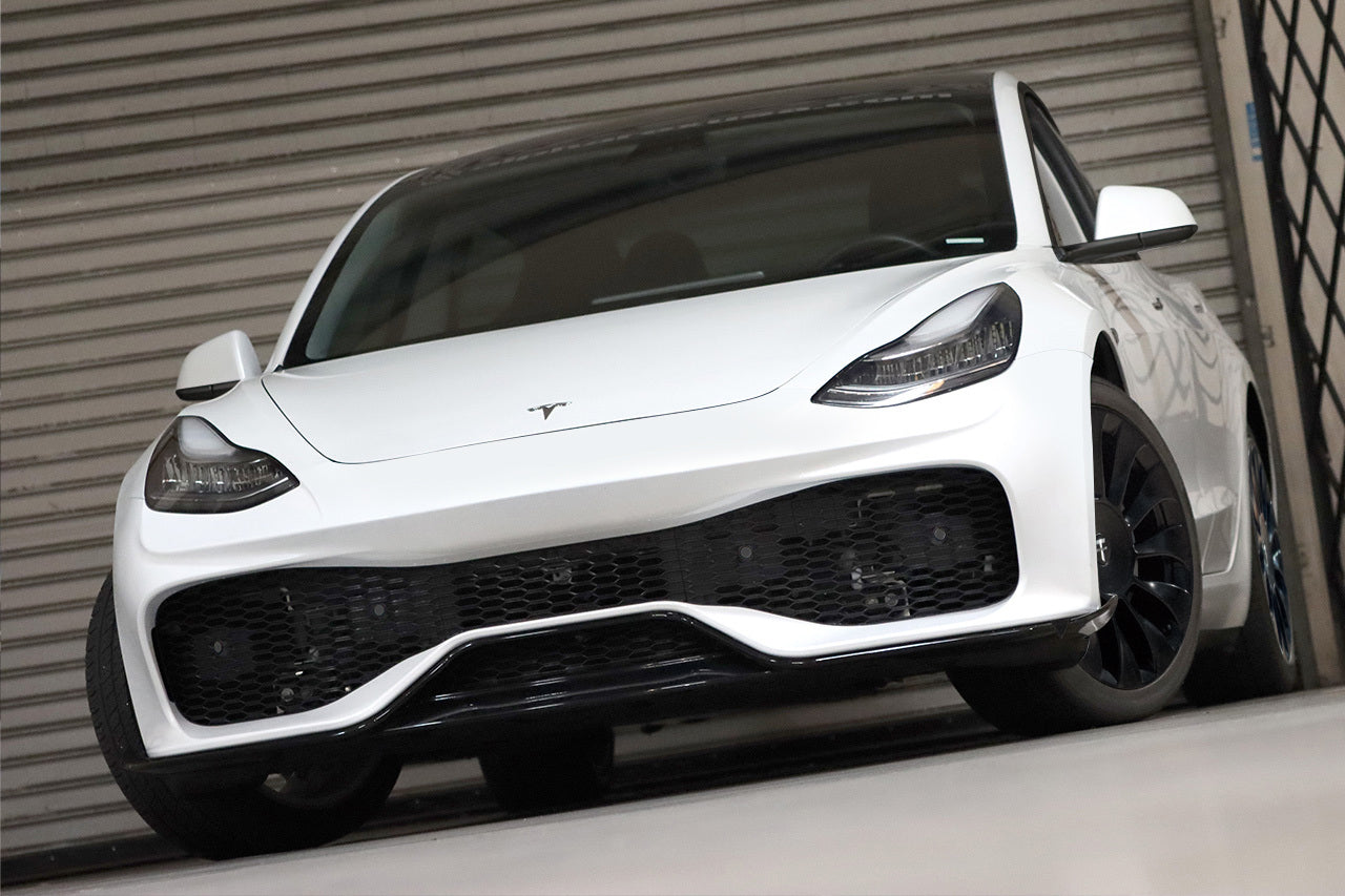 Tesla Model 3 Aero Sport Body Kit with Front and Rear Bumper Fascias & Wing Spoiler