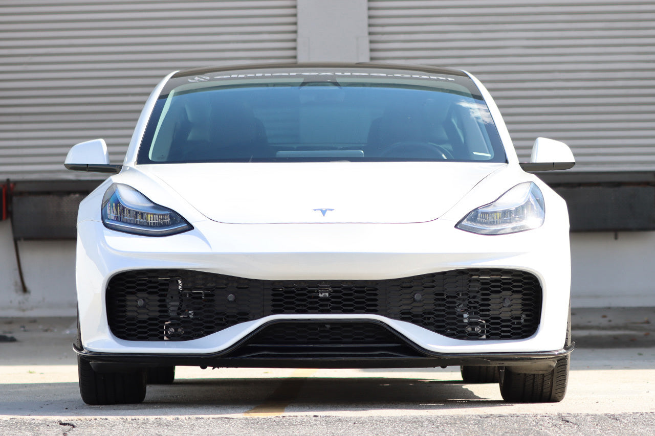 Tesla Model 3 Aero Sport Body Kit with Front and Rear Bumper Fascias & Wing Spoiler