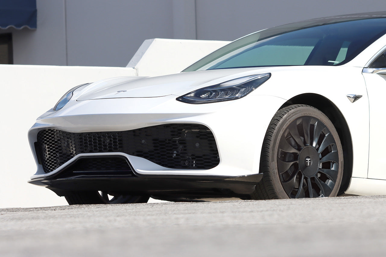 Tesla Model 3 Aero Sport Body Kit with Front and Rear Bumper Fascias & Wing Spoiler