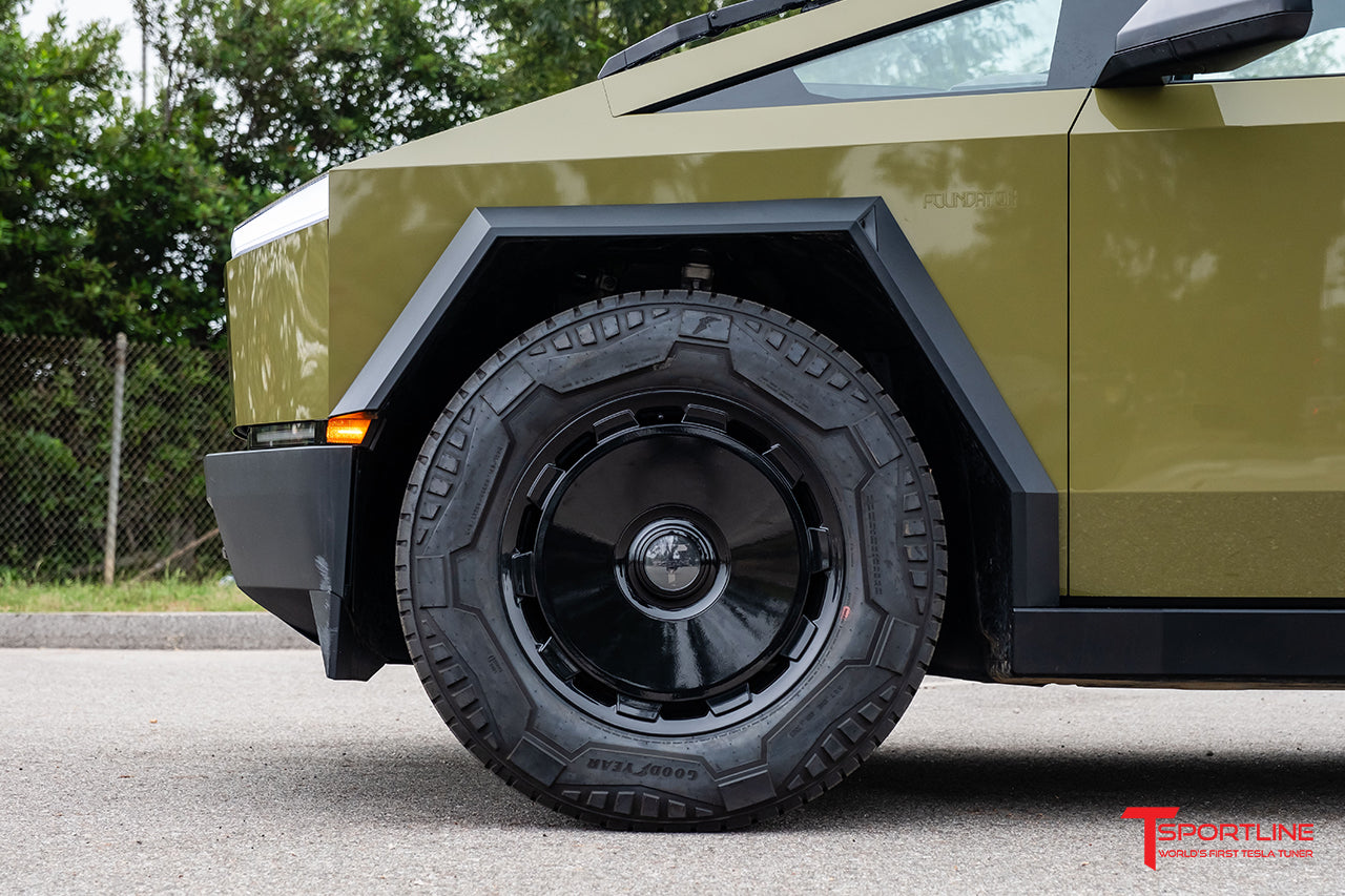 CTM 20" Tesla Cybertruck Fully Forged Monoblock Tesla Wheel and Tire Package (Set of 4)