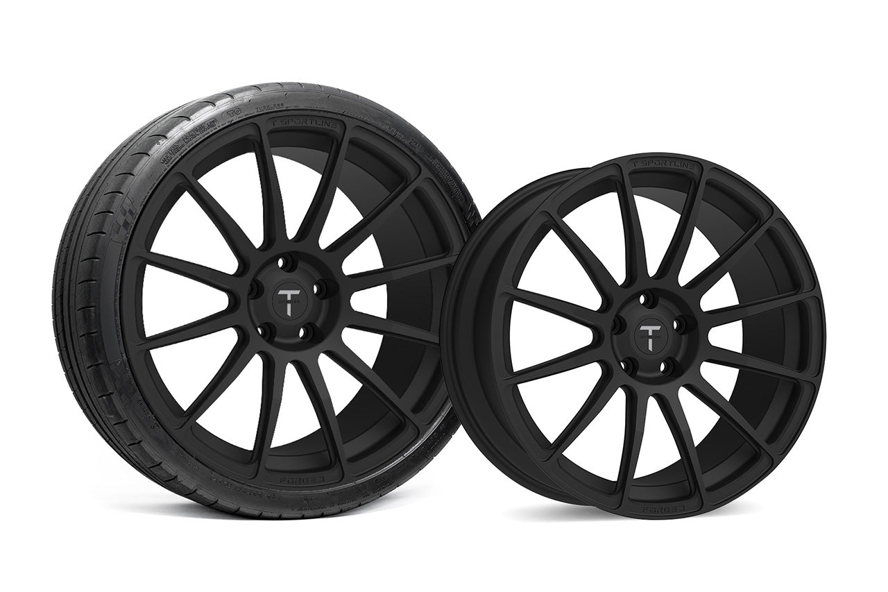 TS112 21" Tesla Model S Long Range & Plaid Wheel and Tire Package (Set of 4)