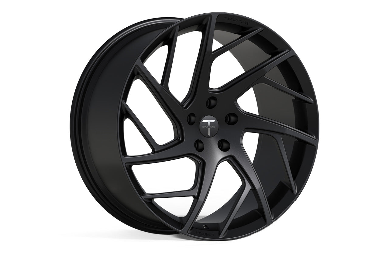 TS117D 21" Superwide Tesla Model S Plaid & Long Range Fully Forged Lightweight Tesla Wheels and Tire Packages