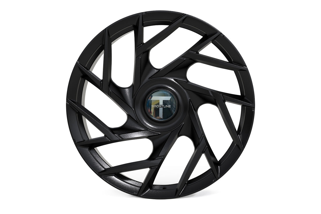 TS117D 21" Superwide Tesla Model S Plaid & Long Range Fully Forged Lightweight Tesla Wheels and Tire Packages