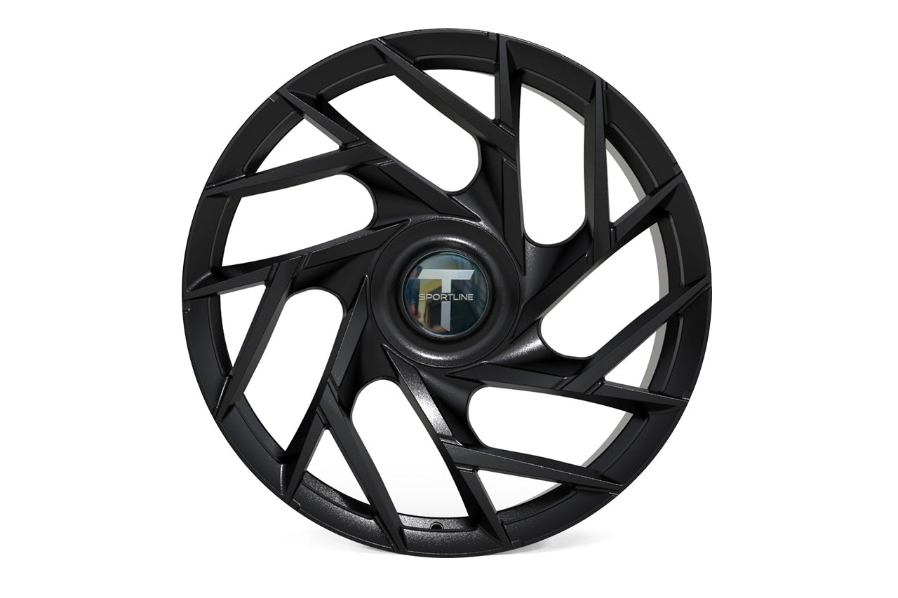 TS117D 21" Superwide Tesla Model S Plaid & Long Range Fully Forged Lightweight Tesla Wheels and Tire Packages