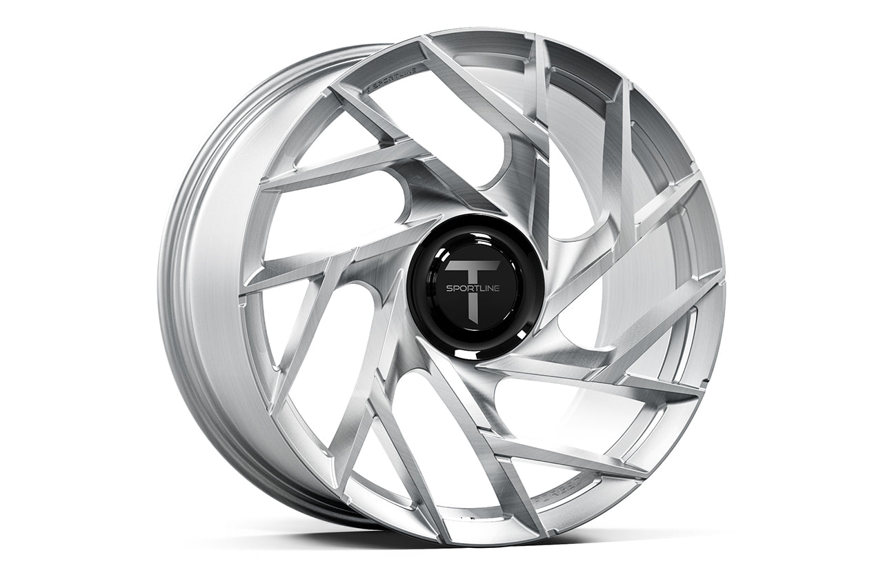 TS117D 21" Superwide Tesla Model S Plaid & Long Range Fully Forged Lightweight Tesla Wheels and Tire Packages