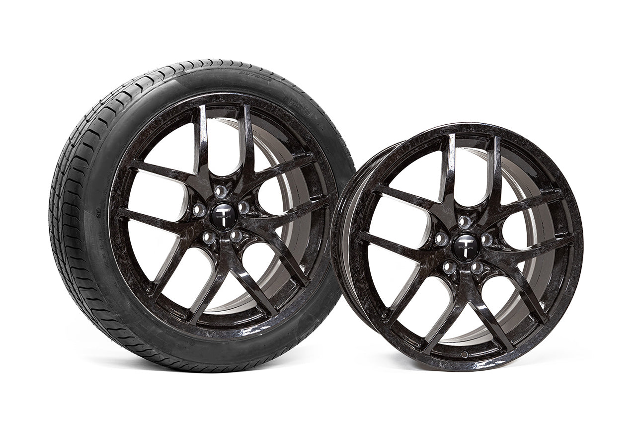 TSC 20" Tesla Model Y Forged Carbon Fiber Wheel and Tire Package (Set of 4)