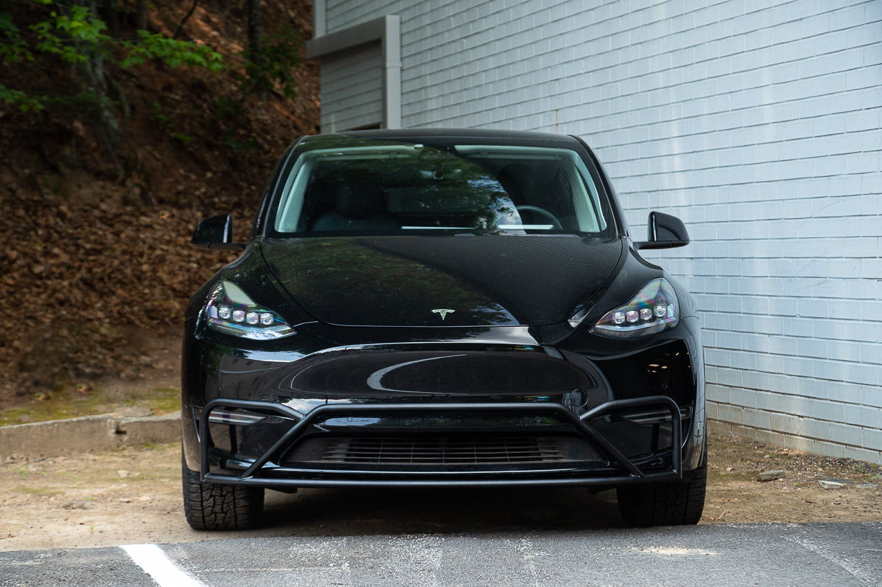 Tesla Model Y Overland Bull Bar Brush Guard Fascia Bumper