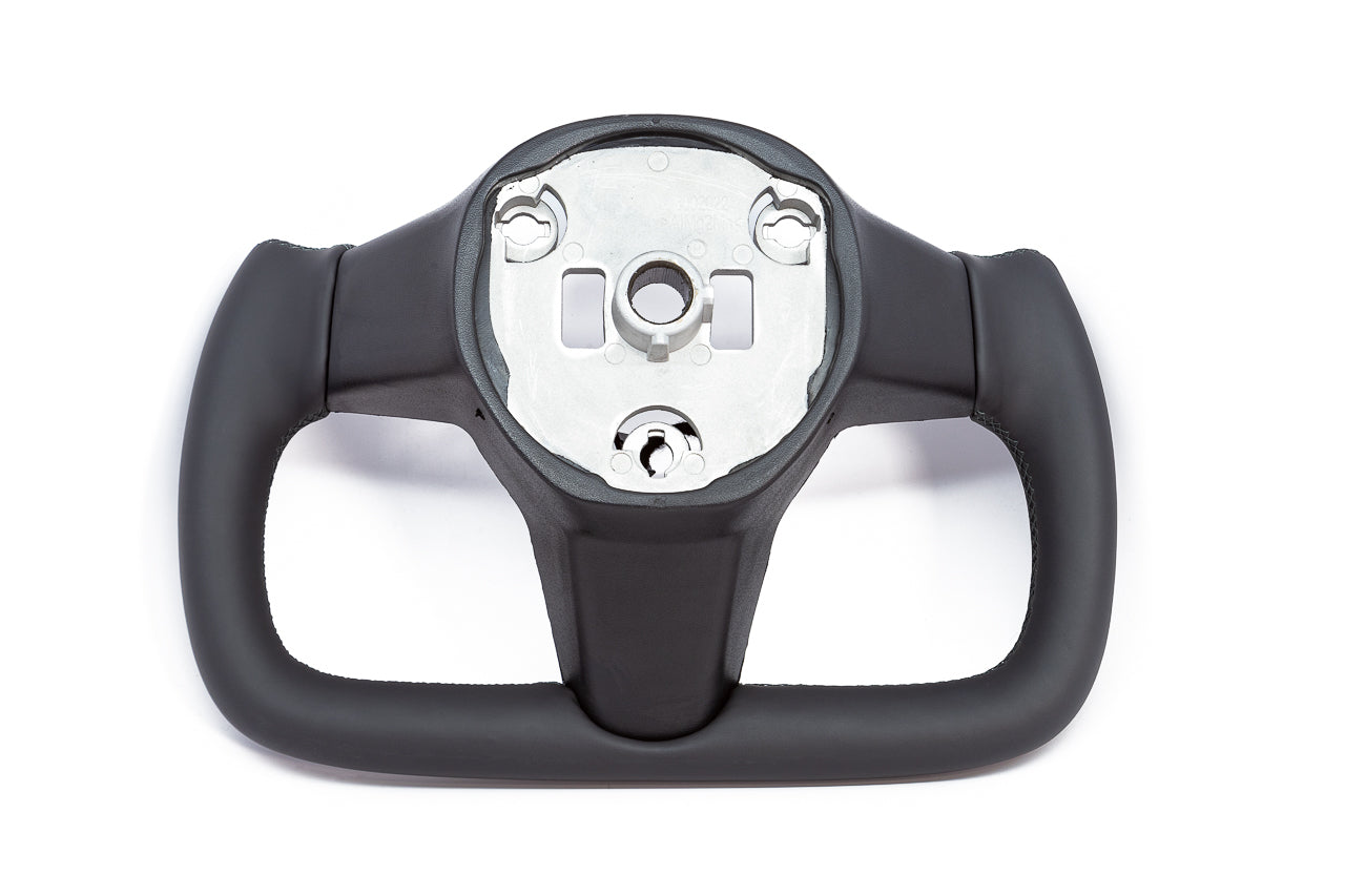 Carbar Yoke Steering Wheel Racing Car Handle For Tesla Model 3