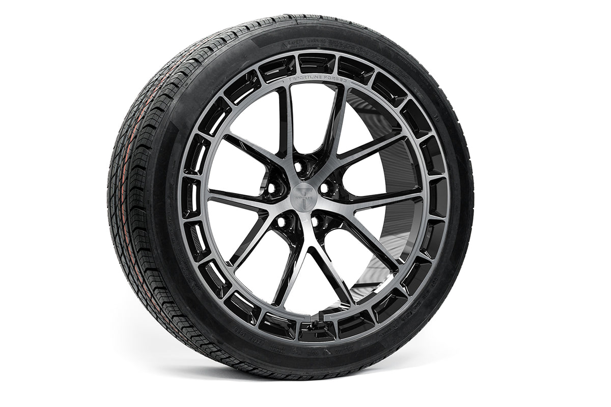 TSW115A Aero 19&quot; Superwide Tesla Model 3 Fully Forged Lightweight Tesla Wheel and Tire Package (Set of 4)